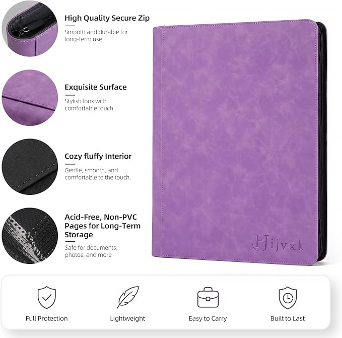 Card Binder 16 Pocket, Premium 1024 Double Sided Pocket Collection Binder - Image 5