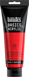 Liquitex BASICS Acrylic Paint, 250ml Tube, Cadmium Red Medium Hue by Liquitex