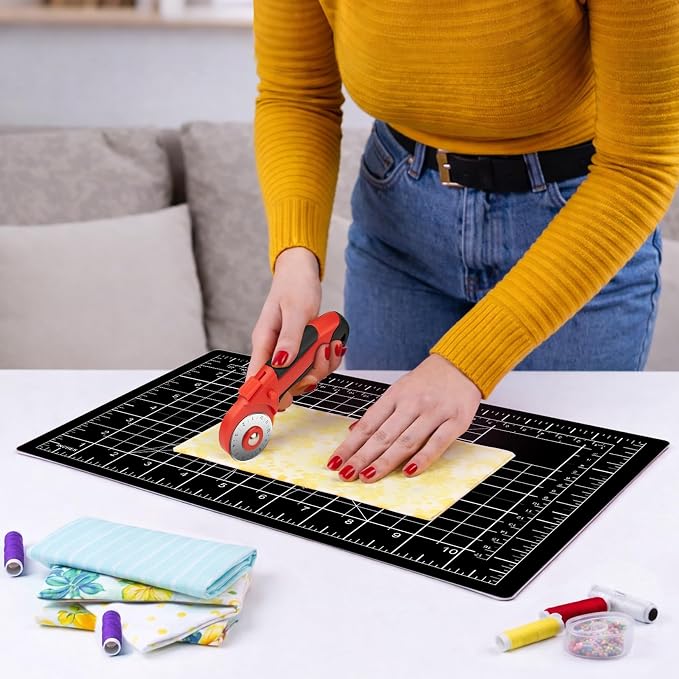 DIYSELF Cutting Mat 8in×6in, Self Healing Cutting Mat, A5 Rotary Cutting Mats - Image 4