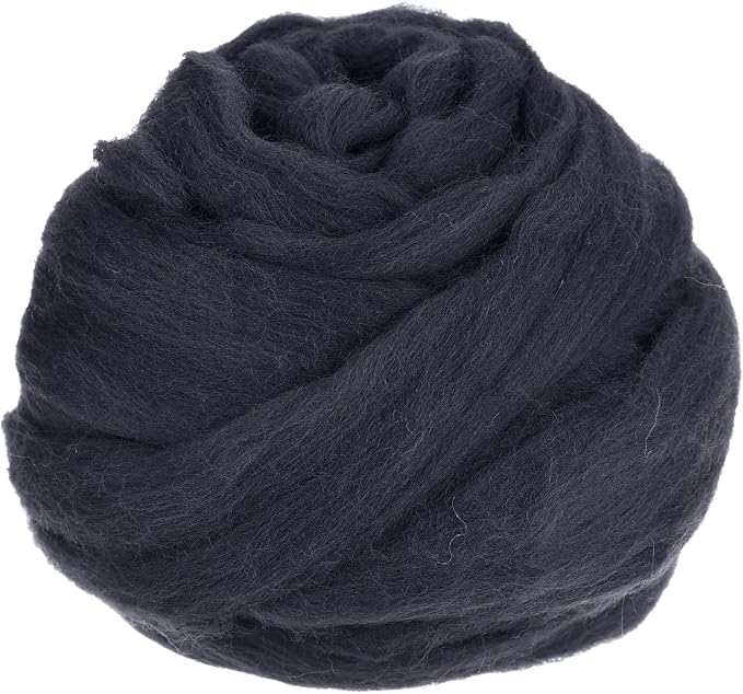 uxcell Needle Felting Wool, 3.5 Oz Nature Fibre Wool Yarn Roving by uxcell
