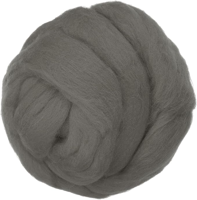 PATIKIL Wool Roving Yarn, 150G/5.3OZ Soft Felting Wool Pure Chunky Roving Yarn by PATIKIL