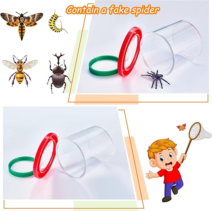 Skylety 4 Pcs Insert Bug Viewer Magnifier Backyard Explorer Bug Catcher Kit - Image 4