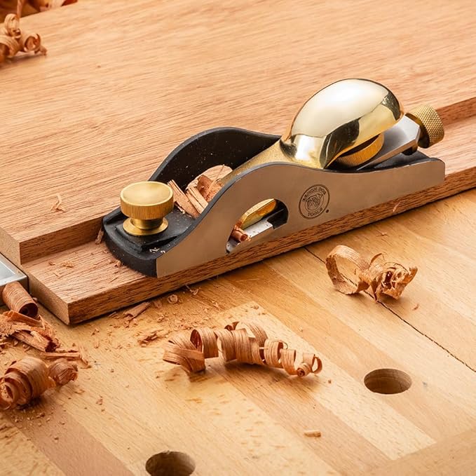 Bench Dog Rabbeting Block Plane – Durable Smoothing Plane w/Full-Width Blade – Wood Planer Hand Tool for Precise End Grain Cuts – Ideal Wood Cutting Tool for Small Rabbets Or Trimming Tenons