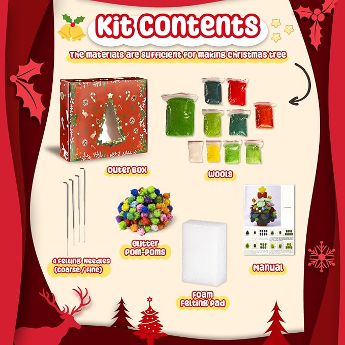 KIDS KING Needle Felting Kit for Handicraft Beginners Teens & Adults – - Image 2