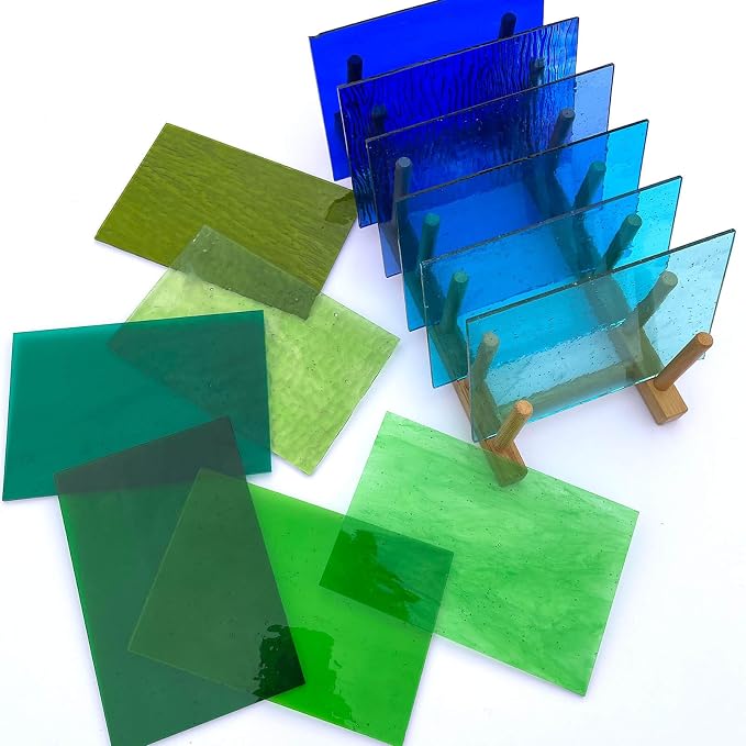 LITMIND 24 Sheets Transparent Cathedral Stained Glass Variety Pack – 4 x 6 Inch - Image 5