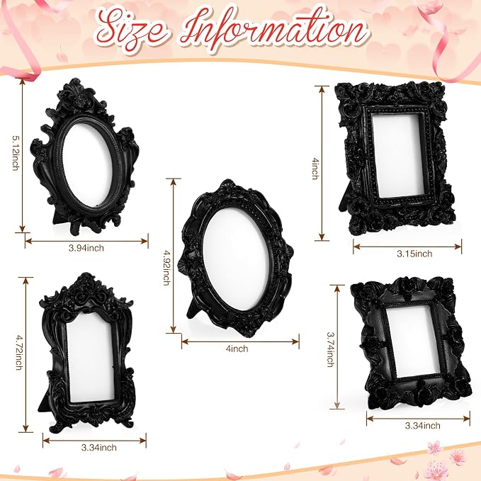 Maitys 40 Pcs Mini Picture Vintage Frames - Image 3