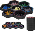 Magnetic Board Game Storage Trays, Hexagonal Modular Organizer, Flexibility by Unknown