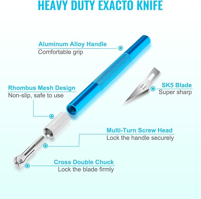 DIYSELF Exacto Knife Set, Hobby Knives Kit - Image 3