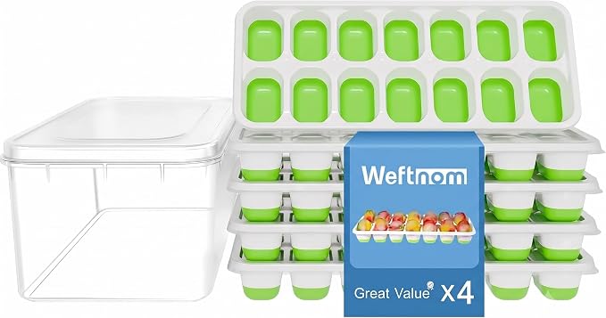 Ice Cube Trays for Freezer by WEFTNOM