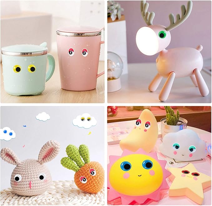 1680pcs Googly Wiggle Eyes Self Adhesive, - Image 6