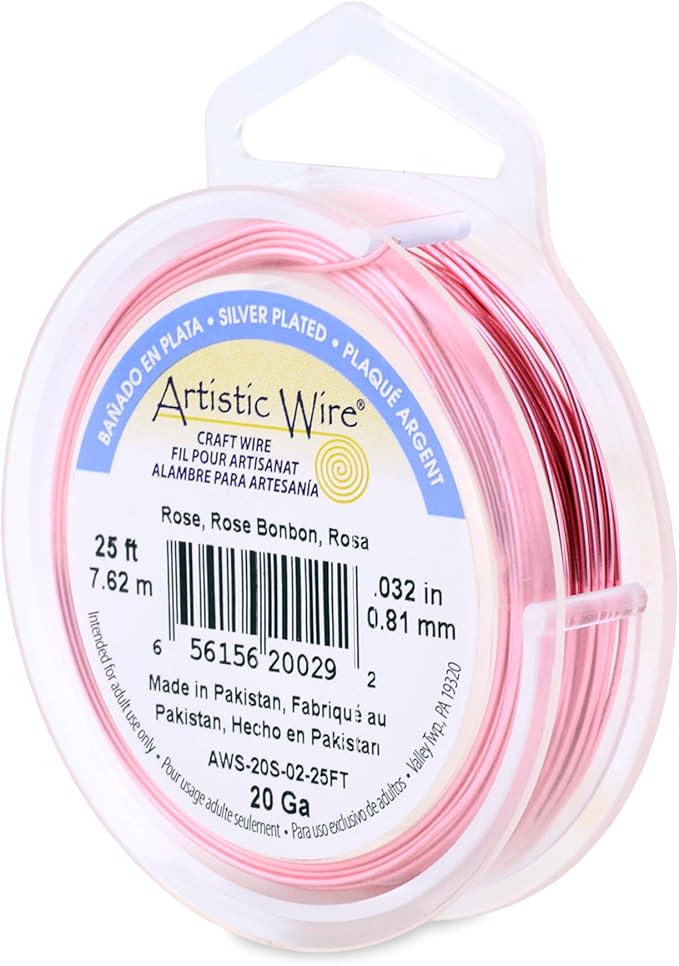 Artistic Wire, 20 Gauge Silver Plated Tarnish Resistant Colored Copper Craft by ArtisticWire