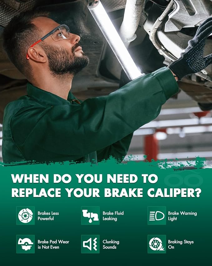 SCITOO Rear Right Brake Caliper With Bracket 18B5080 Compatible For Chrysler Town & Country 2008-2012 For Dodge Grand Caravan 2008-2012 For Ram C/V 2012 For Volkswagen For Routan 2009-2012