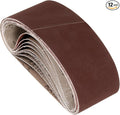 12 Pcs Sanding Belts 3 x 18 Inch 400 Grit Aluminum Oxide Abrasive Sandpaper for Belt Sander Metal Grinding Wood Working Weld Rust Removal