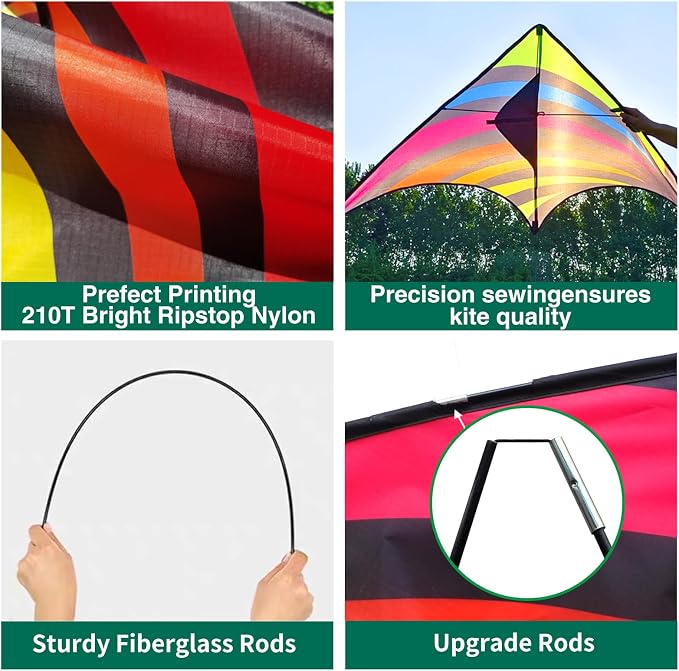 Mint's Colorful Life Delta Kite - Image 3
