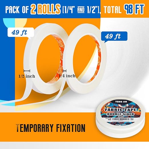 YONGJIN Double-Sided Fabric Tape - Image 2