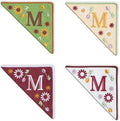 Personalized Embroidered Corner Mark, 4 Pack, Finished Initial Felt Bookmark by Unknown