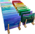 LITMIND 24 Sheets Iridescent Stained Glass Variety Pack by LITMIND