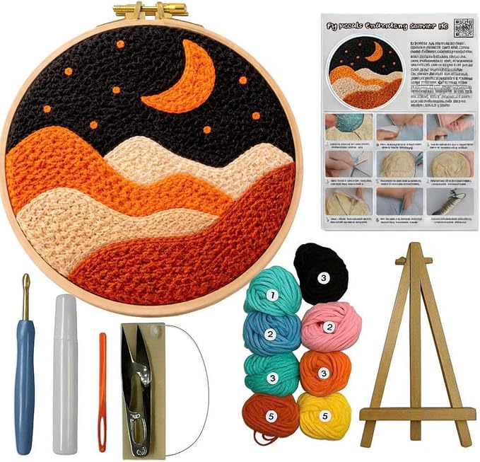 CELCRAFTIQUE Punch Needle Kits for Adults Beginner, Tool by Unknown