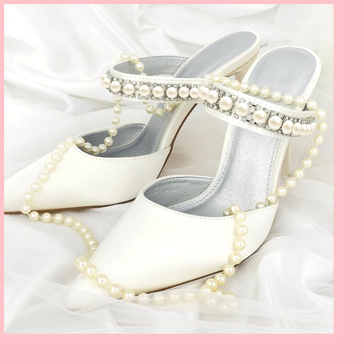 NACHLYNN 6480 Pcs Flat Back Pearl 7 Sizes Half Round Beige Flatback Pearls - Image 6