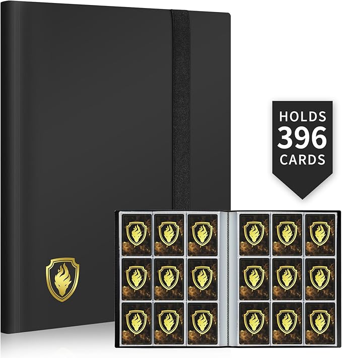 Card Binder 9 Pocket, Fabmaker 396 Pockets Trading Card Binder, Premium by Fabmaker