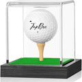 JupDec Golf Ball Display Case Clear Acrylic Memorabilia Stand Cube Holder by JupDec