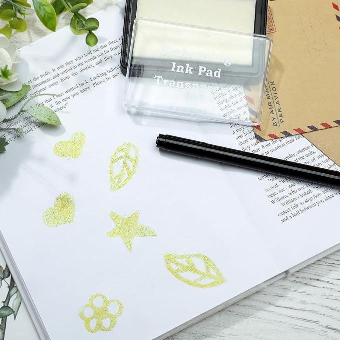 LemonSecret 4 Pcs Emboss It Kit Included 2 Clear Embossing Ink Pad 2 Embossing - Image 5
