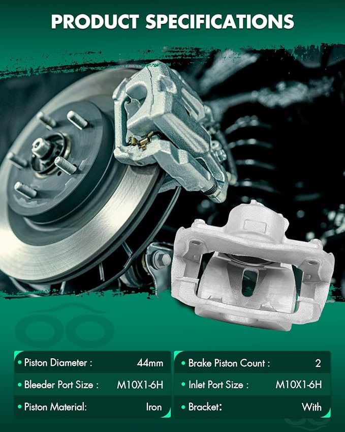 SCITOO Front Right Brake Caliper With Bracket 19B3195 Compatible For Pontiac Vibe 09-10, For Scion iM/tC, For Toyota Corolla iM/Matrix, For Toyota Mirai 16-, For Toyota For RAV4 06-18