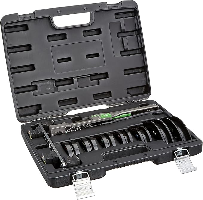 Hilmor 1839032 CBK Compact Tubing Bender Kit, 1/4" to 7/8", HVAC Tools and Equipment for Copper, Steel, Aluminum, Brass Tube and Pipe Bending, Black