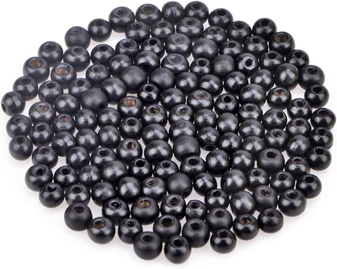 AD Beads Wood Spacer Loose Wooden Craft Beads Big Hole Beads Assorted by ADBeads