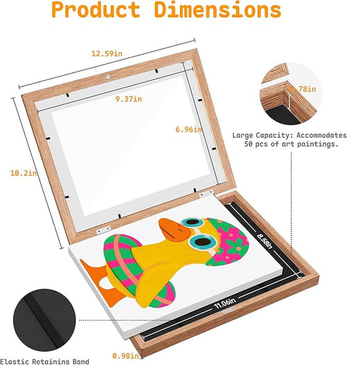 1 Pack Kids Artwork Frames Changeable 8.5 x 11 Inch Children Art Projects - Image 2