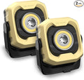 Magnetic Work Light, 1200LM Magnetic Light with IPX4 Waterproof, 4000mAh Battery Led Work Light, Camping Light for Car Repair, Camping, Emergency (2 Pack)