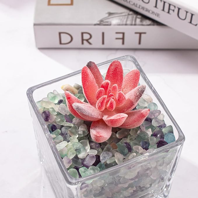 14 Oz Fluorite Aquarium Gravel Rocks Crystal Chips Stones, Natural Tumbled - Image 6