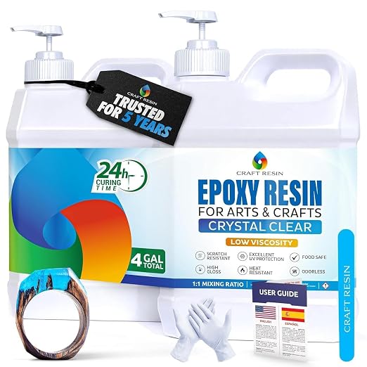 CRAFT RESIN 4 Gallon Epoxy Resin Kit by CraftResin