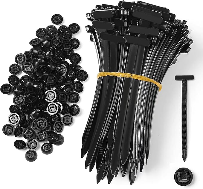 100pcs Nylon Universal Cable Tie Buckle - Zip Ties Heavy Duty Self-Locking, Uv Resistant Plastic Fasteners For Car Daily Repair (Engine Guard, Fenders, Trunk),Wire Bundling Home & Garage Use