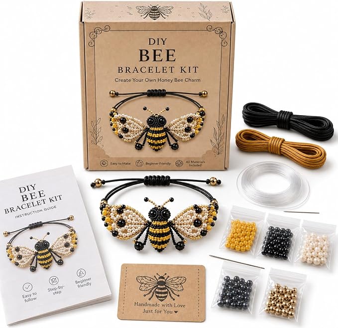 DIY Beaded Bracelet Making Kit, Beginner-Friendly Beaded Bracelet Animal Making by Unknown