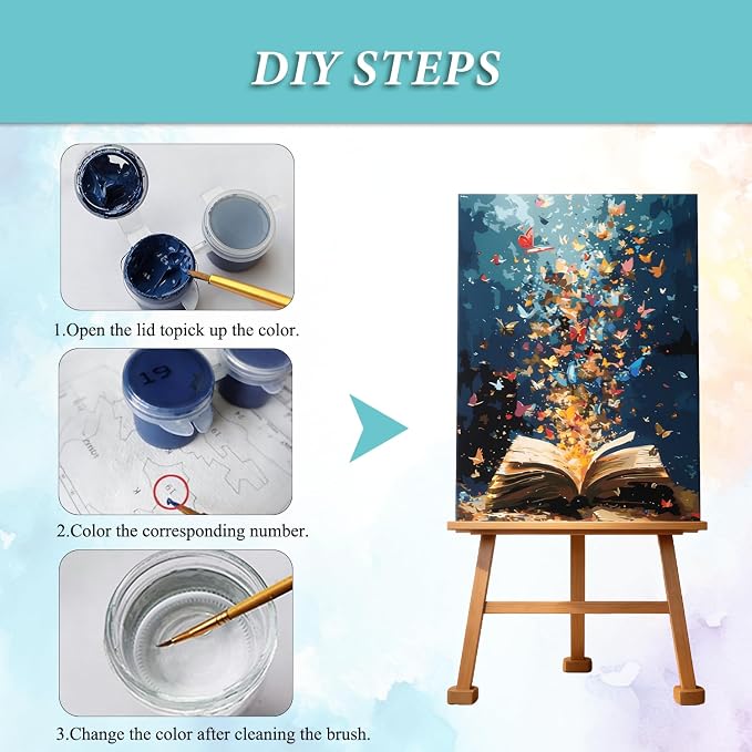PHANTASYART Book Paint by Numbers Kit - Image 7