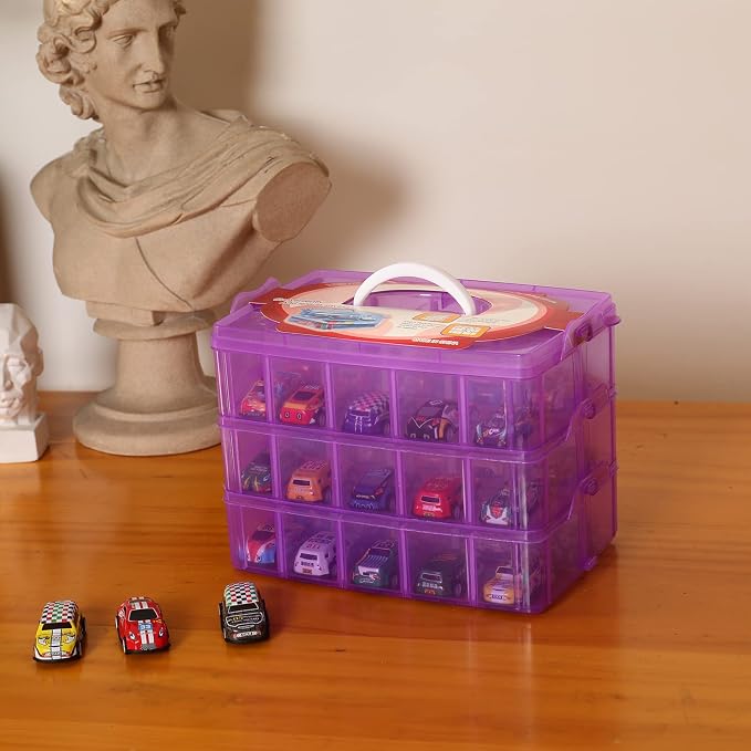 Sooyee 3-Tier Bead Organizer, Stackable Craft Storage Containers - Image 3
