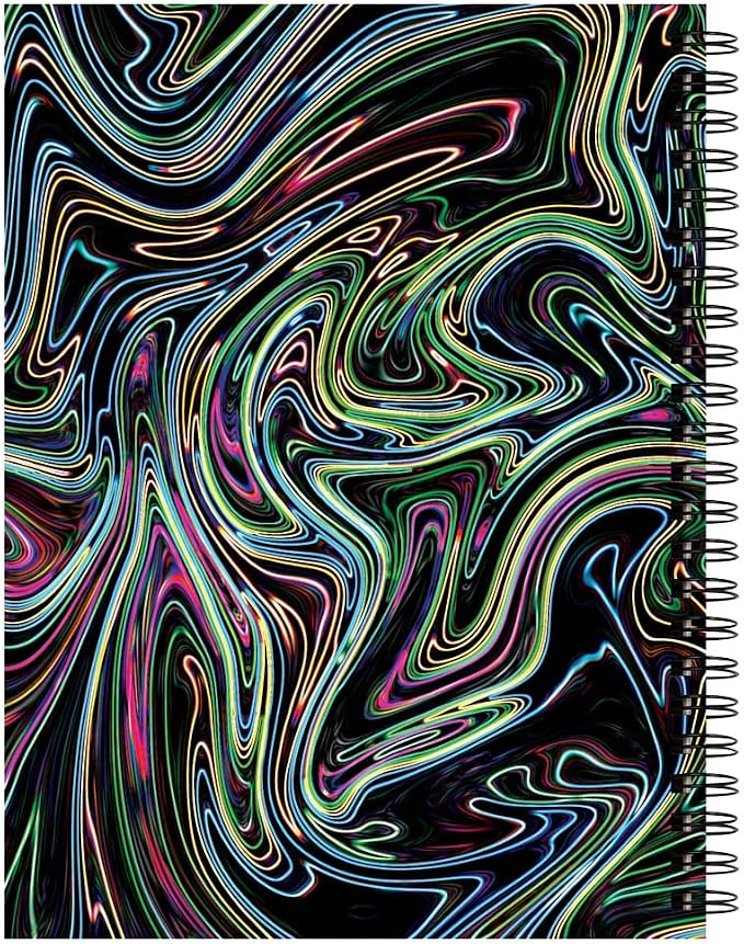 UCreate Fashion Poly Sketch Book Abstract Design, Neon 75 Sheets - Image 3