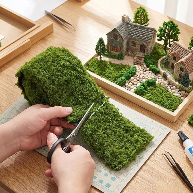 USMOLA Fake Moss Mat, Artificial Moss Table Runner - Image 6