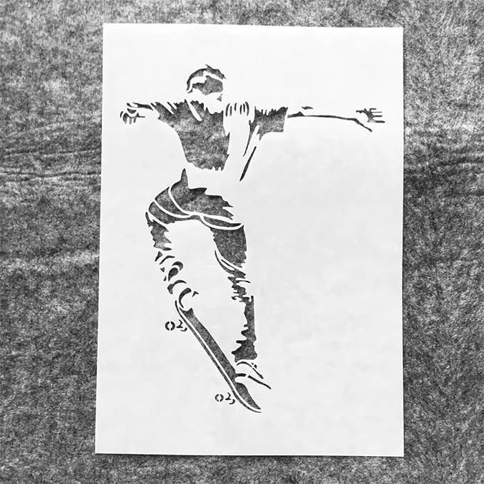 TIAMECH A4 Reusable Skateboarding Sports Stencil - Image 7