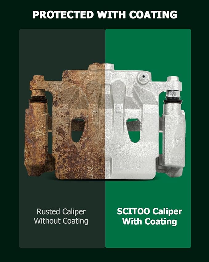 SCITOO Front Left Brake Caliper With Bracket 19B6274 Compatible For Lexus RX350 2010-2015, For Toyota For Highlander 2010-2018, For Toyota For Sienna 2011-2018