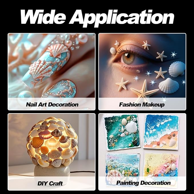 3D Shell Starfish Silicone Nail Molds, Summer Beach Style Nails Design Tools - Image 7