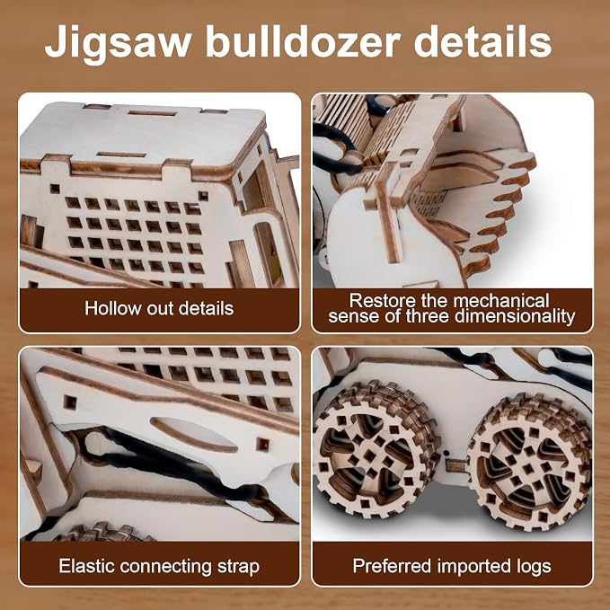 Wooden 3D Puzzle, Creative DIY Model Building Kit - Image 5
