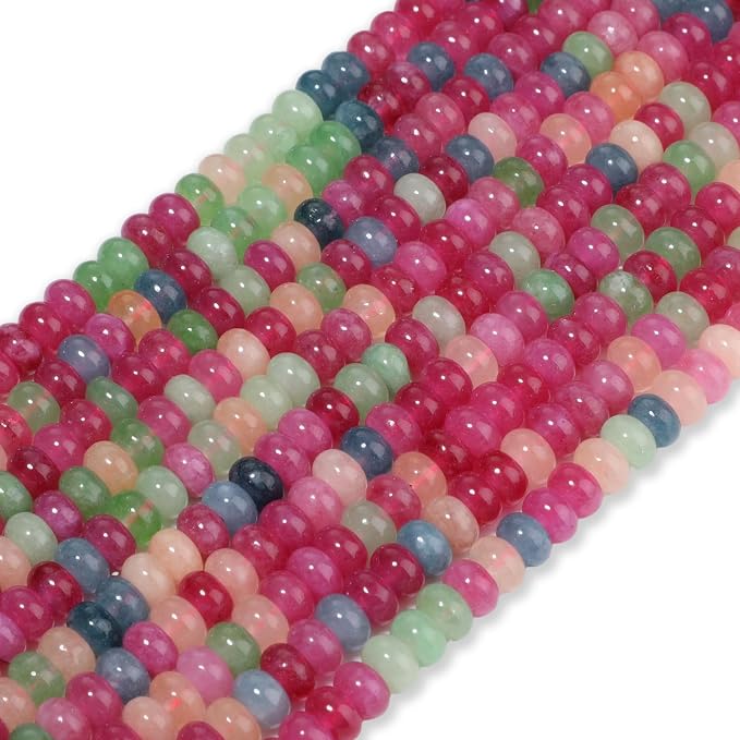 Songxi 5x8mm Natural Candy Tourmaline Beads, Gemstone - Image 2