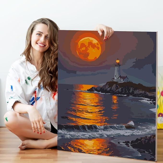Fountor Moon Paint by Numbers Kit - Image 5