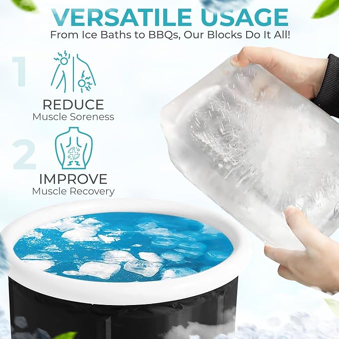 Ice Block Form With Lid Makes 12 Lb. Ice Cube 11" x 7" x 5" Largest Available - Image 7
