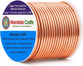 Mandala Crafts 12 Gauge Copper Tone Anodized Aluminum Craft Wire, 60 FT | by MandalaCrafts