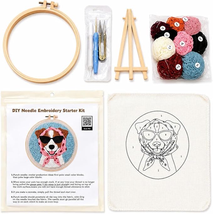 CELCRAFTIQUE Punch Needle Kits for Adults Beginner, Tool - Image 3