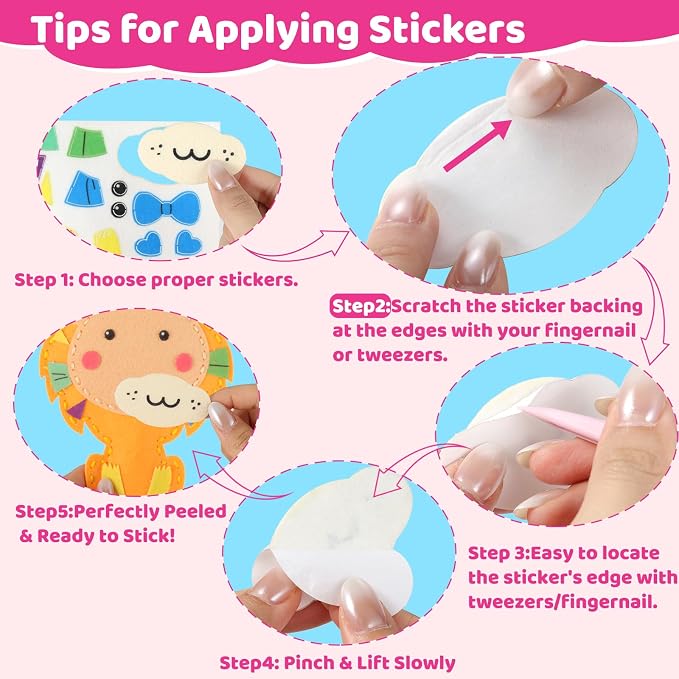 Funtopia Sewing Kit for Kids, 10 Easy DIY Projects of Stuffed Animal - Image 4