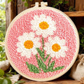 TCDZMYGS Flower Punch Needle Kits, Daisy Punch Needle Kits by TCDZMYGS